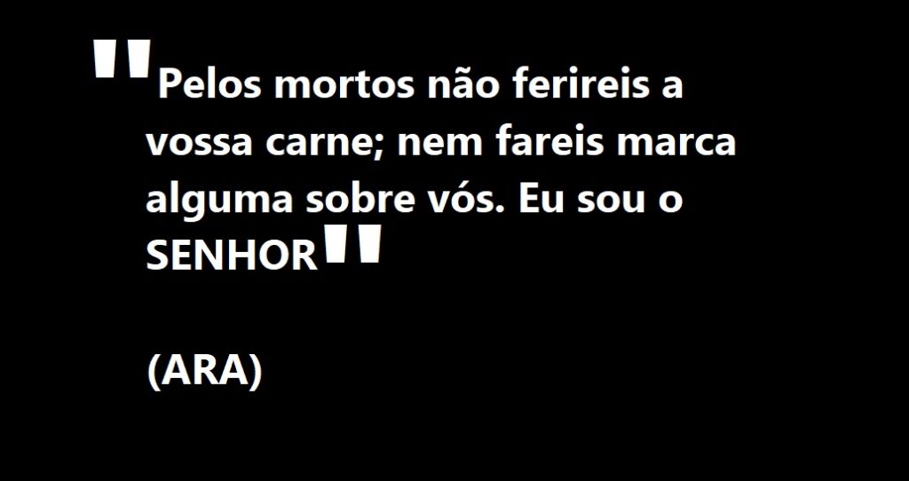 levítico tatuagem